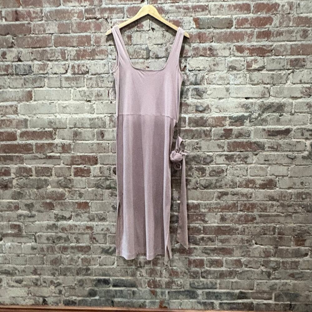 Vince‎ Belted Square Neck Soft Cotton Midi Dress in Pink Size Small - Picture 8 of 10